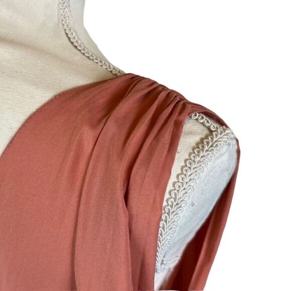 Tome Sleeveless Blush Swing Maxi Dress Stripe Printed Oversized MuuMuu Women's - Picture 6 of 10